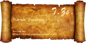 Turek Zsuzsa névjegykártya