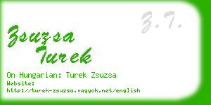 zsuzsa turek business card